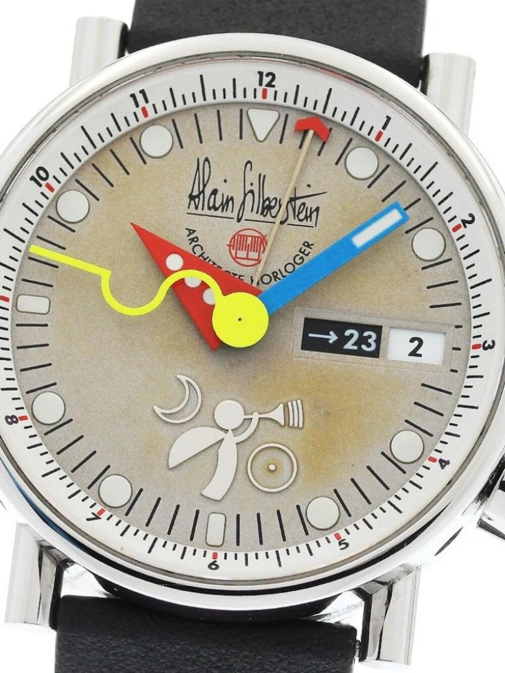 Alain Silberstein Le Reveil GMT Day Date Silver Dial Automatic Men's_957087